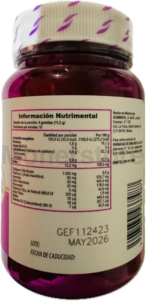 Gelasimi Forte Supplement Facts Label